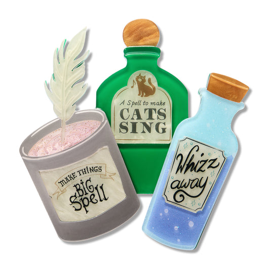 ERSTWILDER - "Spell Bottles" Brooch - Fleur Harris x Enid Blyton - THE MAGIC FARAWAY TREE