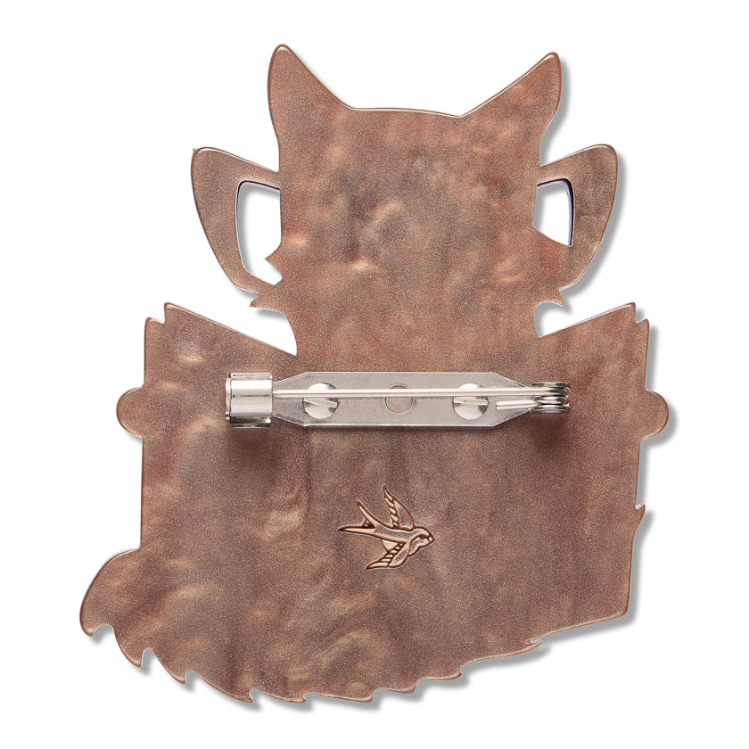 ERSTWILDER - "Puss in Books" Brooch - 15th Birthday Fan Favourites