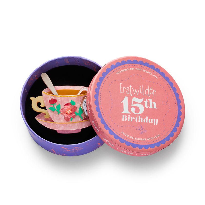 ERSTWILDER - "Fancy a Cuppa" Brooch - 15th Birthday Fan Favourites