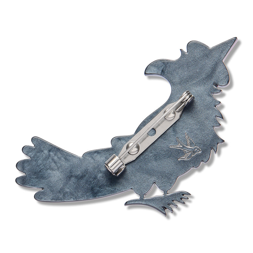 ERSTWILDER - "Flirt and Flutter" Brooch - Midnight Mischief