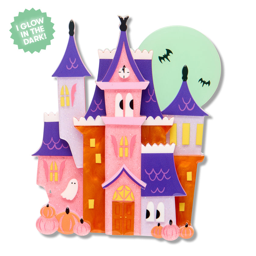 ERSTWILDER - "Haunted Hideaway" Brooch - Midnight Mischief