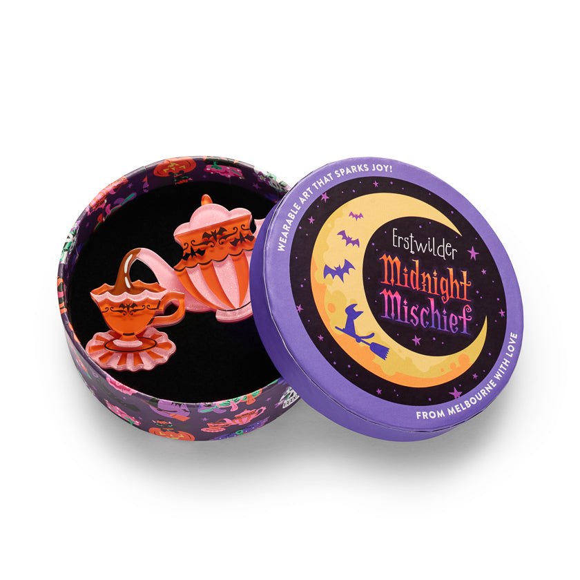 ERSTWILDER - "Spills and Spells" Brooch - Midnight Mischief
