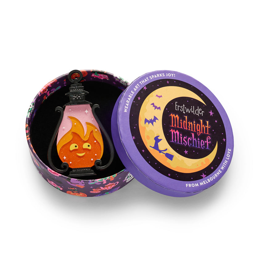 ERSTWILDER - "Glow-Up" Brooch - Midnight Mischief