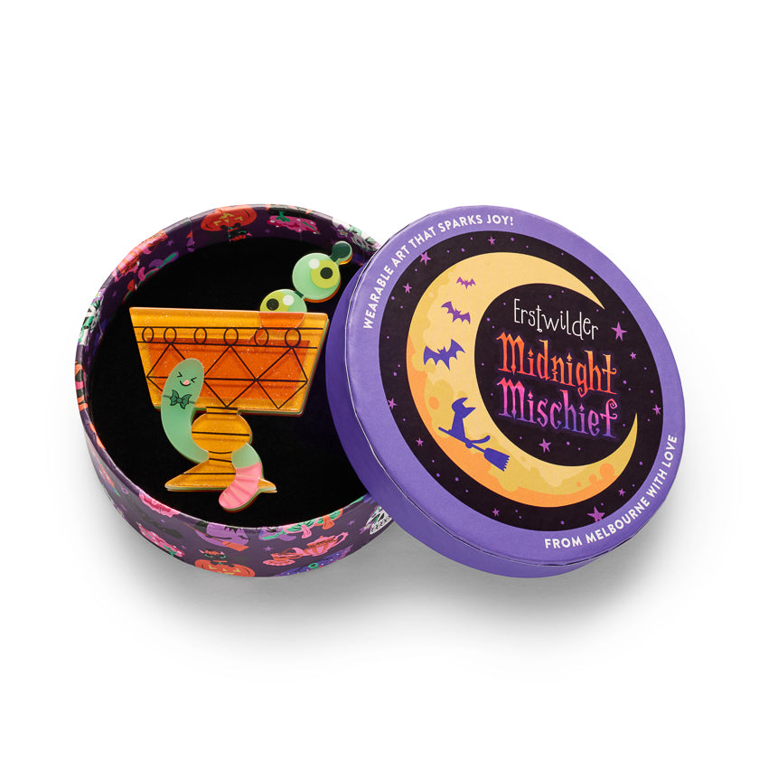 ERSTWILDER - "Cursed Chalice" Brooch - Midnight Mischief