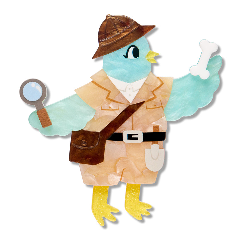 ERSTWILDER - "Dr. Fossil" Brooch - WILD AT WORK
