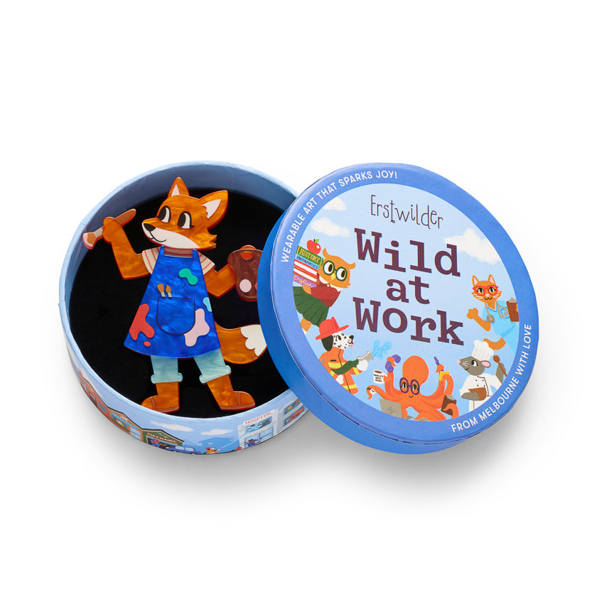 ERSTWILDER - "Fine Art Frankie" Brooch - WILD AT WORK