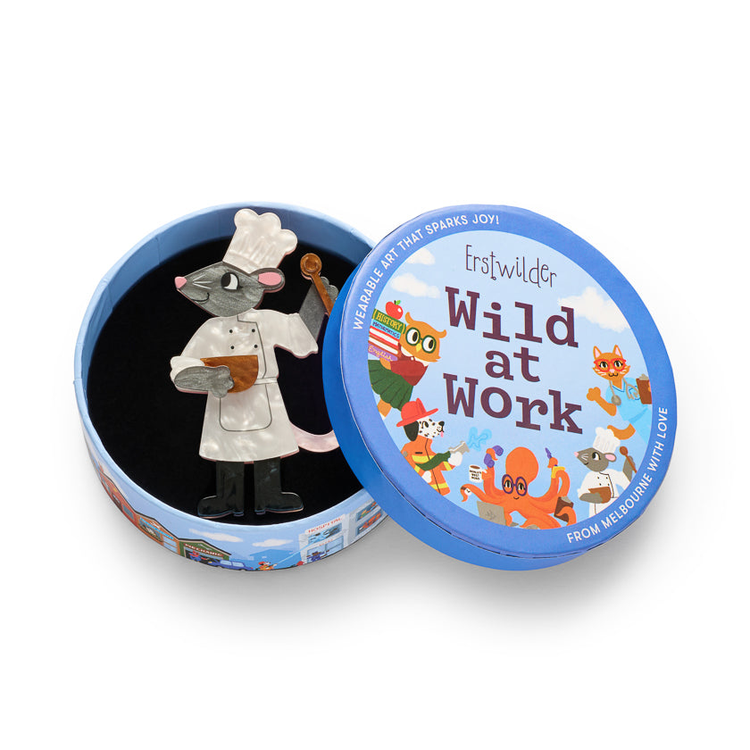 ERSTWILDER - "Chez Raton" Brooch - WILD AT WORK