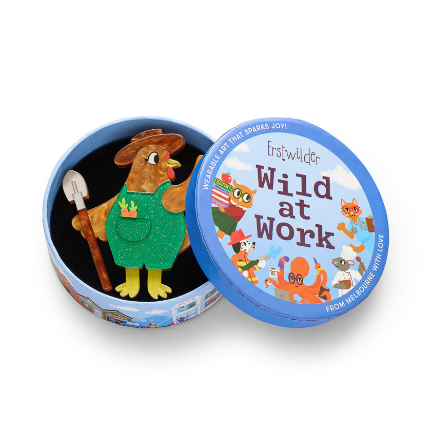 ERSTWILDER - "Coop Boss" Brooch - WILD AT WORK