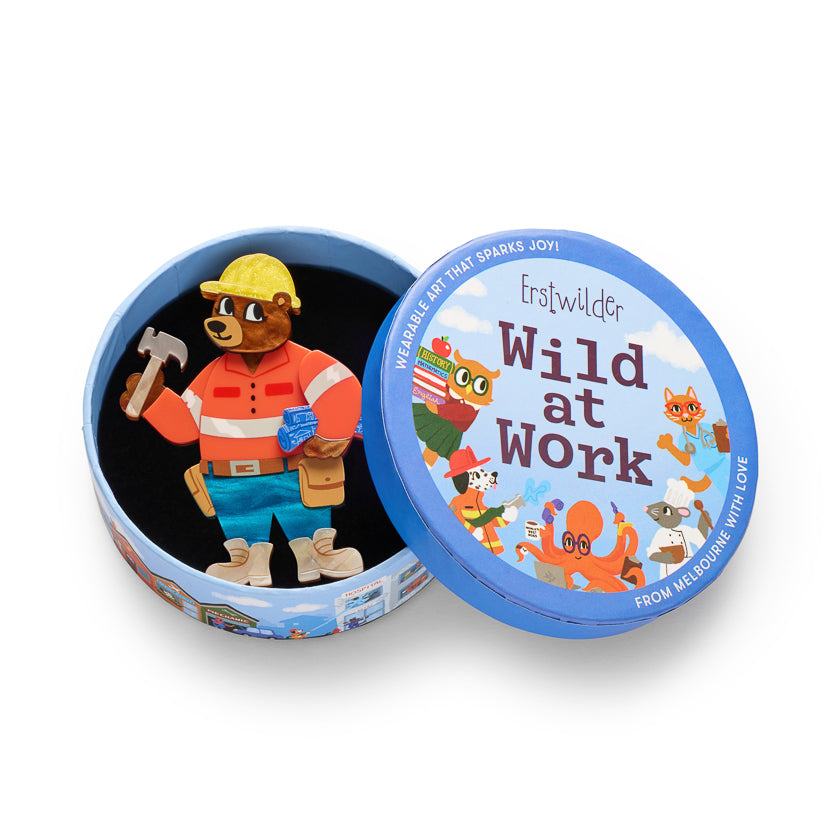 ERSTWILDER - "Foreman Grizzly" Brooch - WILD AT WORK