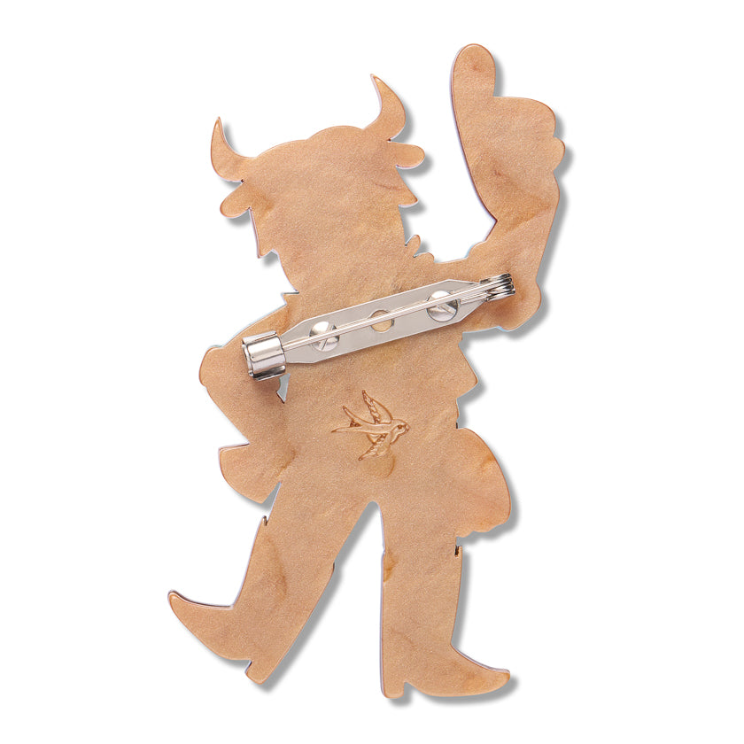 ERSTWILDER - "Marshall Longhorn" Brooch - WILD AT WORK