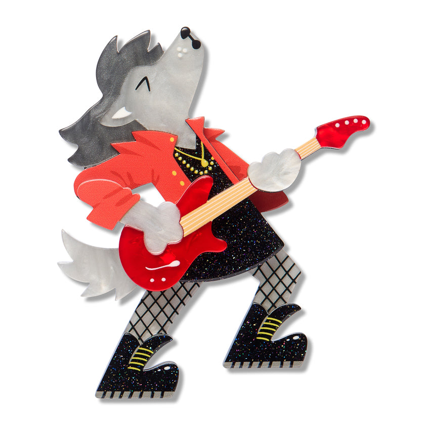 ERSTWILDER - "Howl Shredder" Brooch - WILD AT WORK