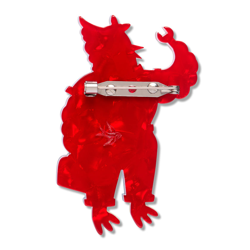 ERSTWILDER - "Scarlet Ignition" Brooch - WILD AT WORK