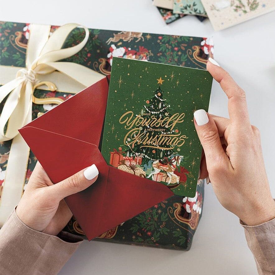 BESPOKE LETTERPRESS - "Have yourself a very Merry Christmas"- Foiled Christmas Card
