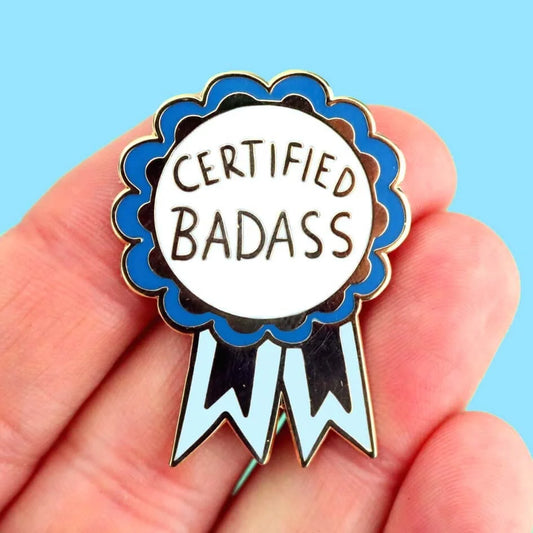 JUBLY-UMPH - "Certified Badass" - Lapel Pin