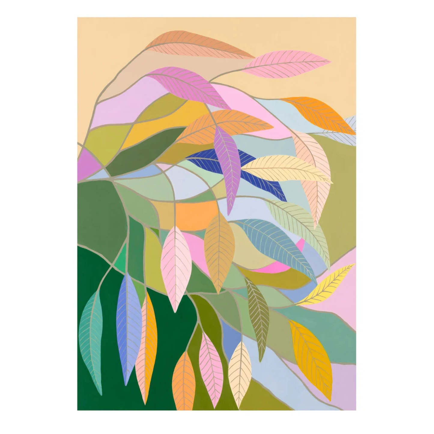 CLAIRE ISHINO- MEDIUM LIMITED EDITION A4 PRINTS- "Gum in the Garden"