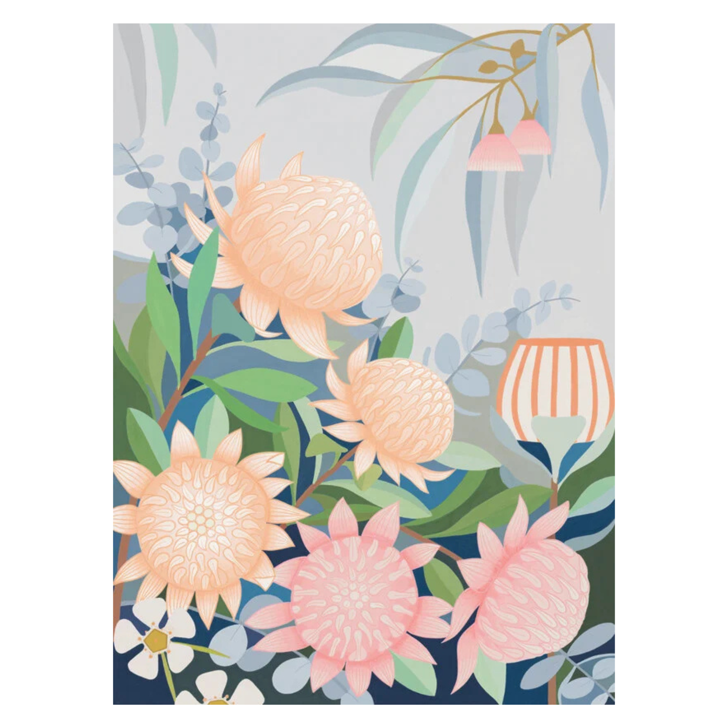CLAIRE ISHINO- SMALL LIMITED EDITION A5 PRINTS- "Waratah in the Wind"