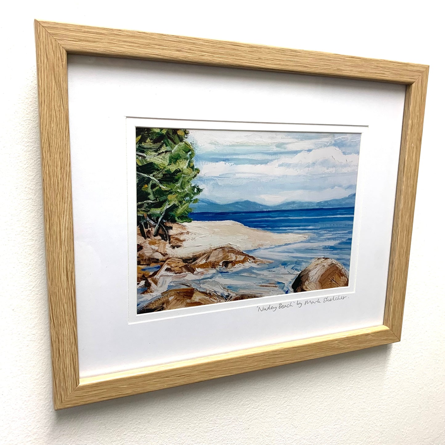 Mark Skelcher Artist - "Nudey Beach, Fitzroy Island"- Framed Artist Print
