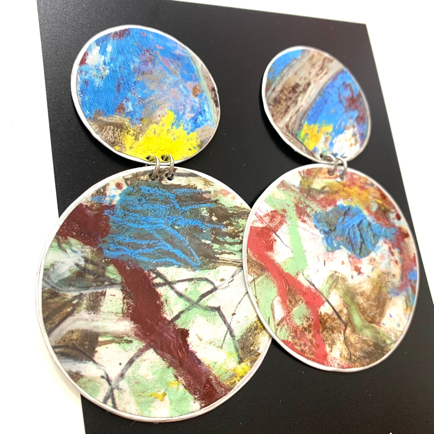 EDIE & BILL- MAGGIE MEGA DROP- Recycled Coffee Pod & Magazine Earrings