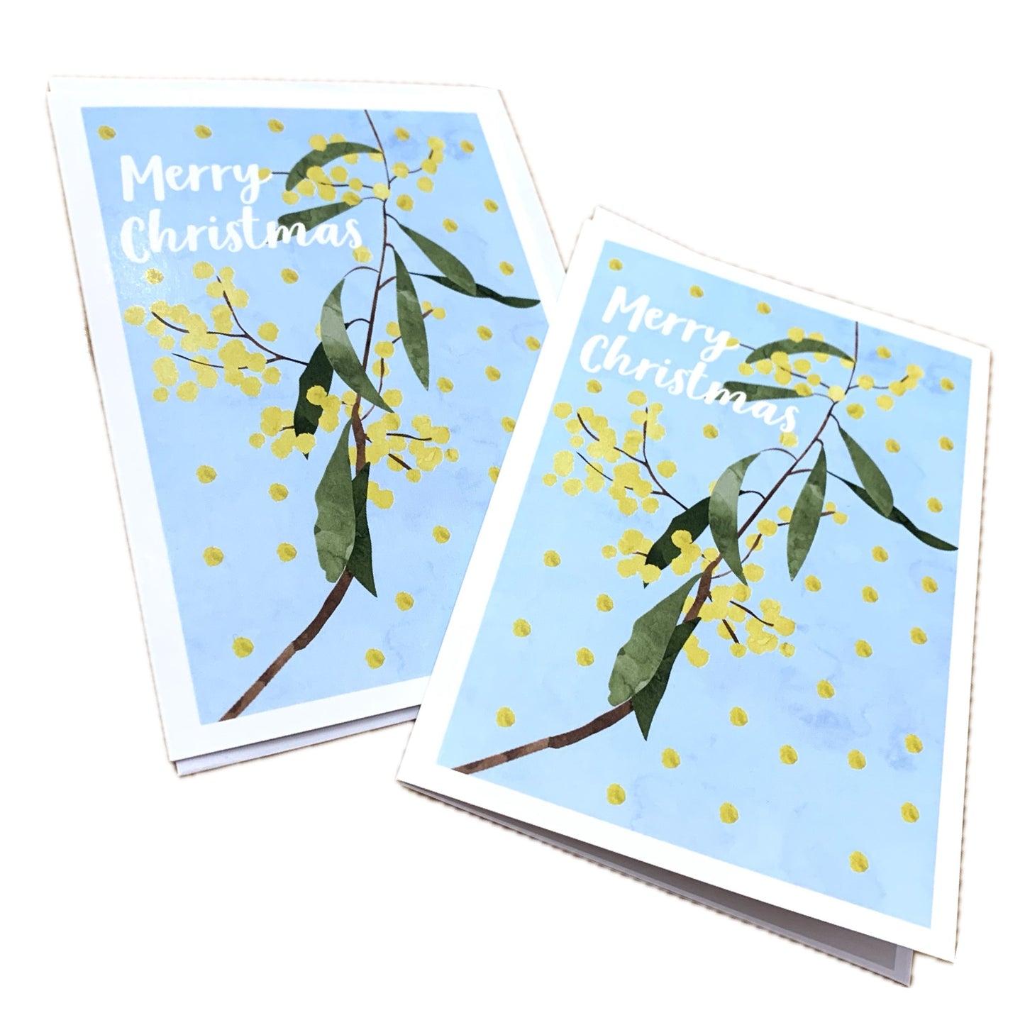 CANDLEBARK CREATIONS - "Wattle Christmas" Australiana Single Cards