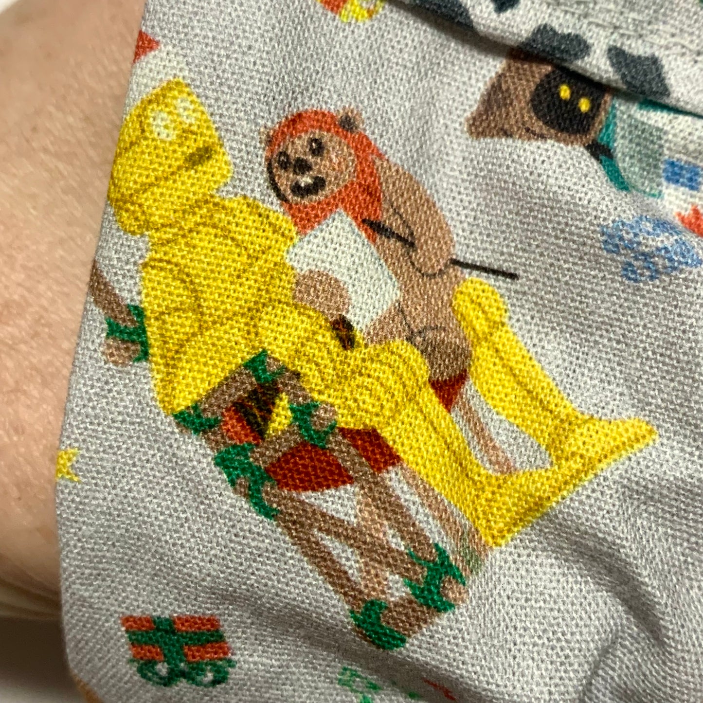 MUMMA WHOOPEE - Jumbo "Grey Star Wars"- Christmas Scrunchies