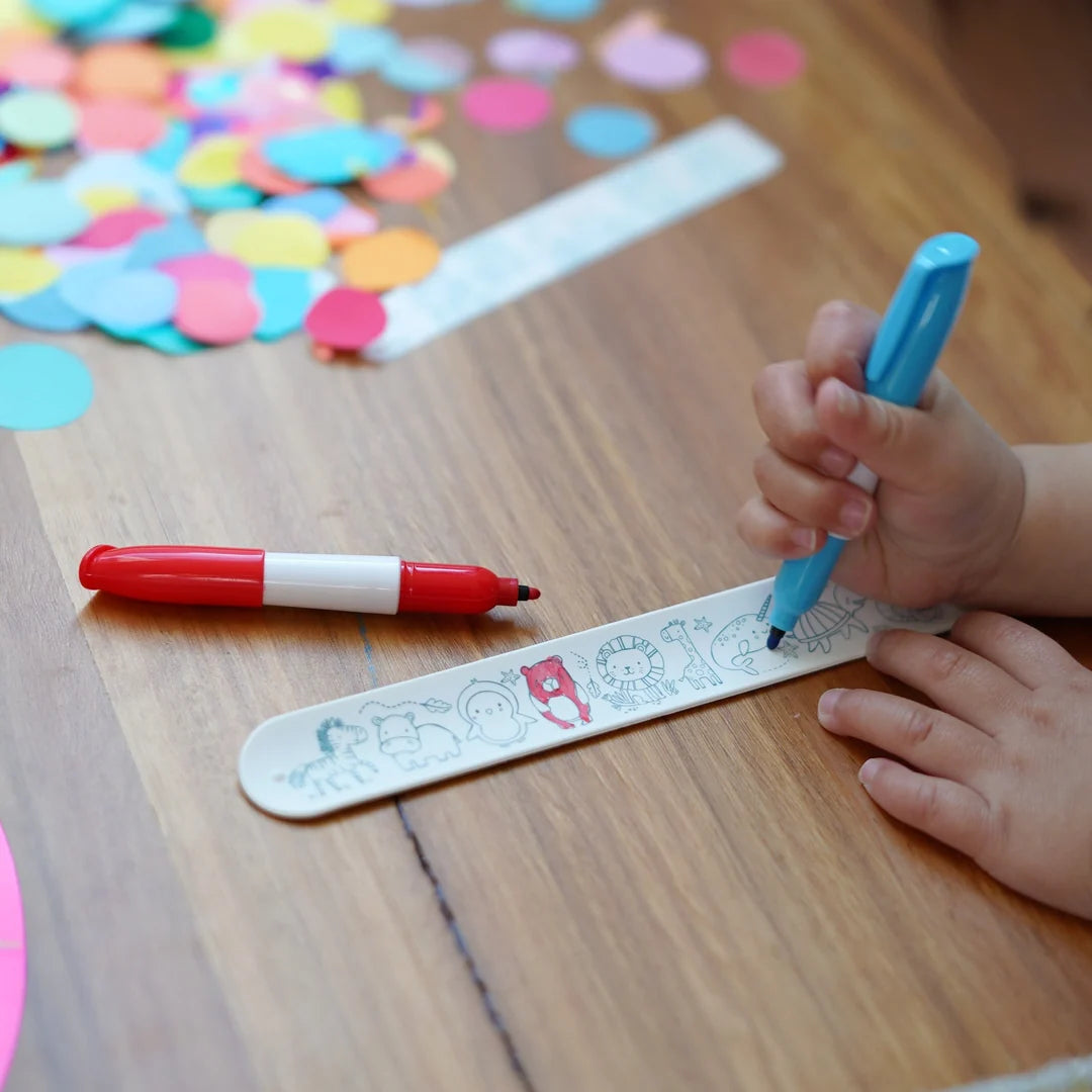 HEY DOODLE - SUGAR AND SPICE SKETCHBAND - Reusable Colouring Slap Bracelet