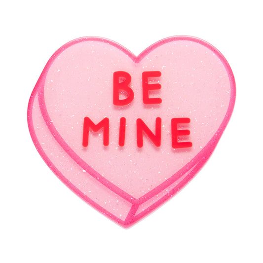ERSTWILDER - Candy Heart Simplified Mini Brooch – Pink - SWEET VALENTINE COLLECTION