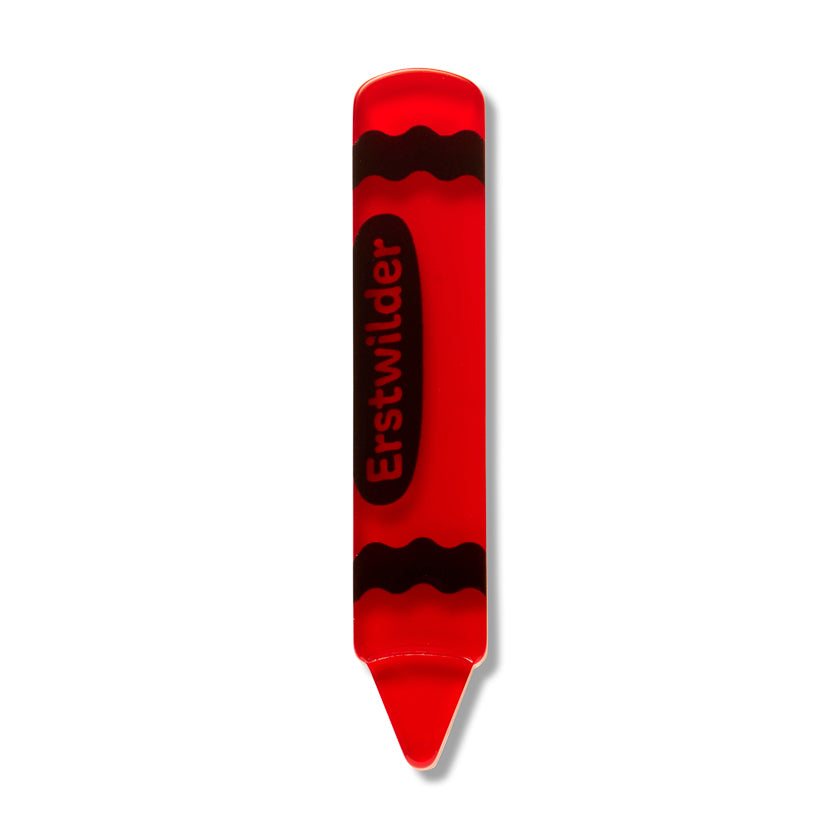 ERSTWILDER - "Red Crayon" Simplified Mini Brooch - ARTS AND CRAFTS PART 2