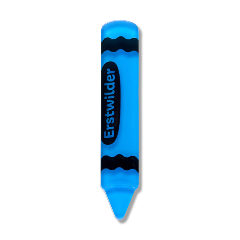 ERSTWILDER - "Blue Crayon" Simplified Mini Brooch - ARTS AND CRAFTS PART 2