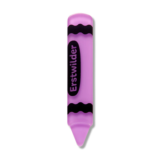 ERSTWILDER - "Purple Crayon" Simplified Mini Brooch - ARTS AND CRAFTS PART 2