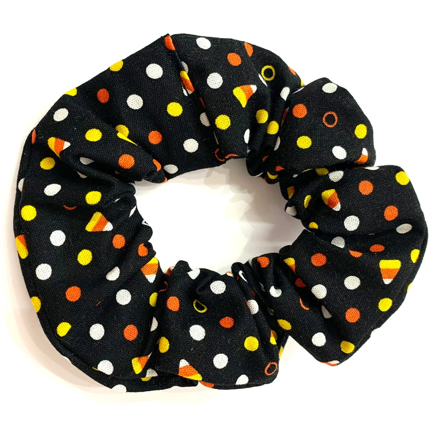 MUMMA WHOOPEE - "Candy Corn" REGULAR HALLOWEEN SCRUNCHIE