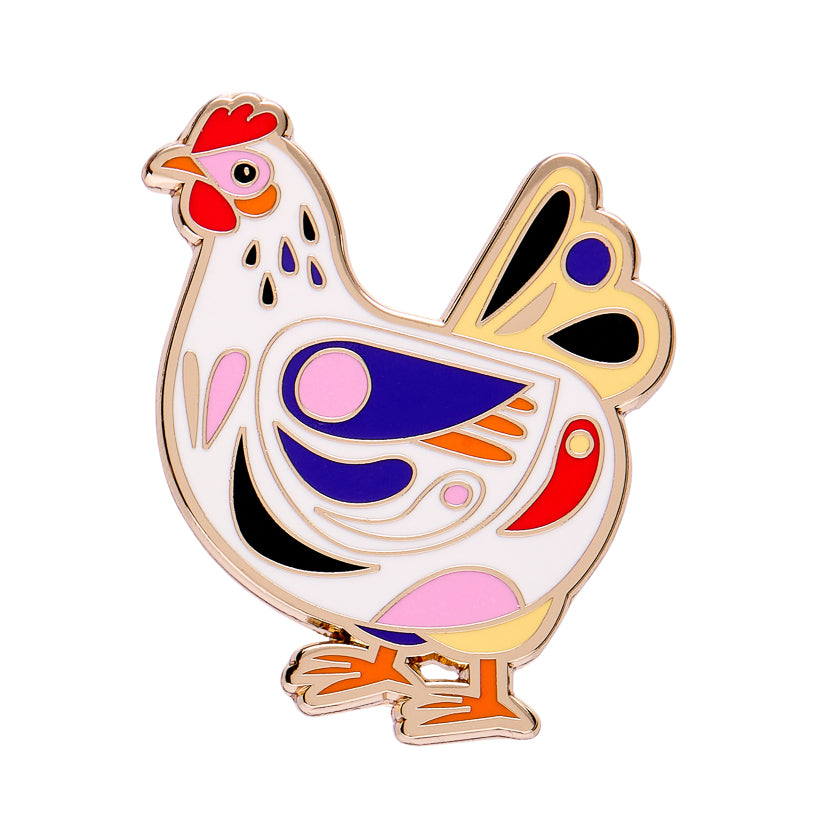 ERSTWILDER - Clara the Chicken Enamel Pin - PETE CROMER COLLECTION