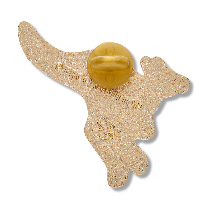 ERSTWILDER - "Matjumpa Ritjinguthinha" (Kangaroo) Enamel Pinn - BROOKE SUTTON COLLECTION