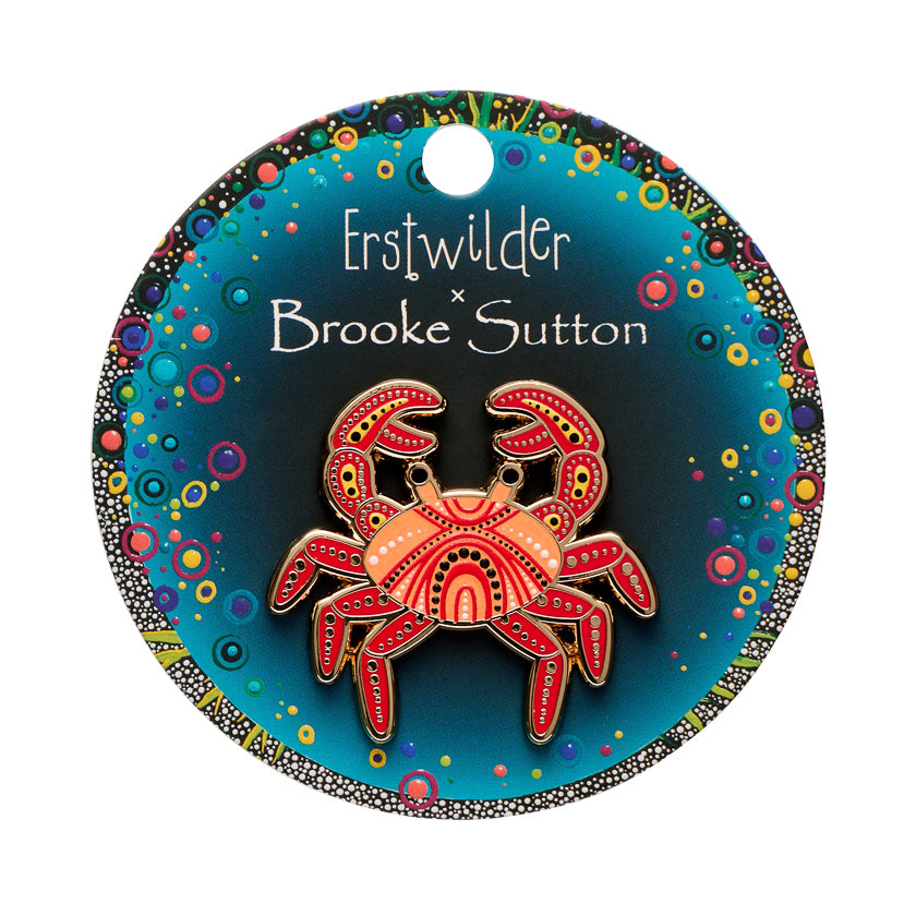 ERSTWILDER - "Karntat" (Crab) Enamel Pin - BROOKE SUTTON COLLECTION