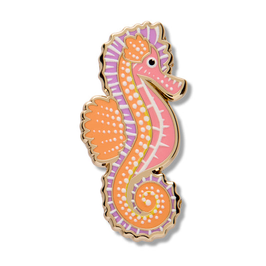 ERSTWILDER - "Kuu Wanana" (Seahorse) Enamel Pin - BROOKE SUTTON COLLECTION