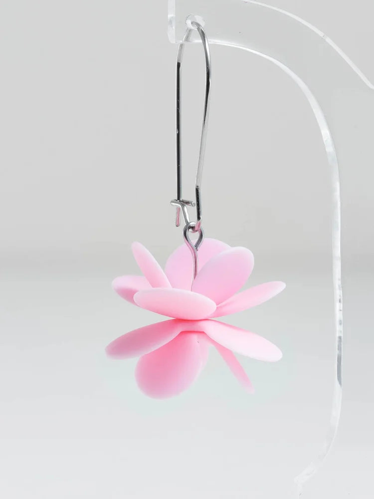 CLAIRE ISHINO- Botanical Candy Pink Blossum Earrings