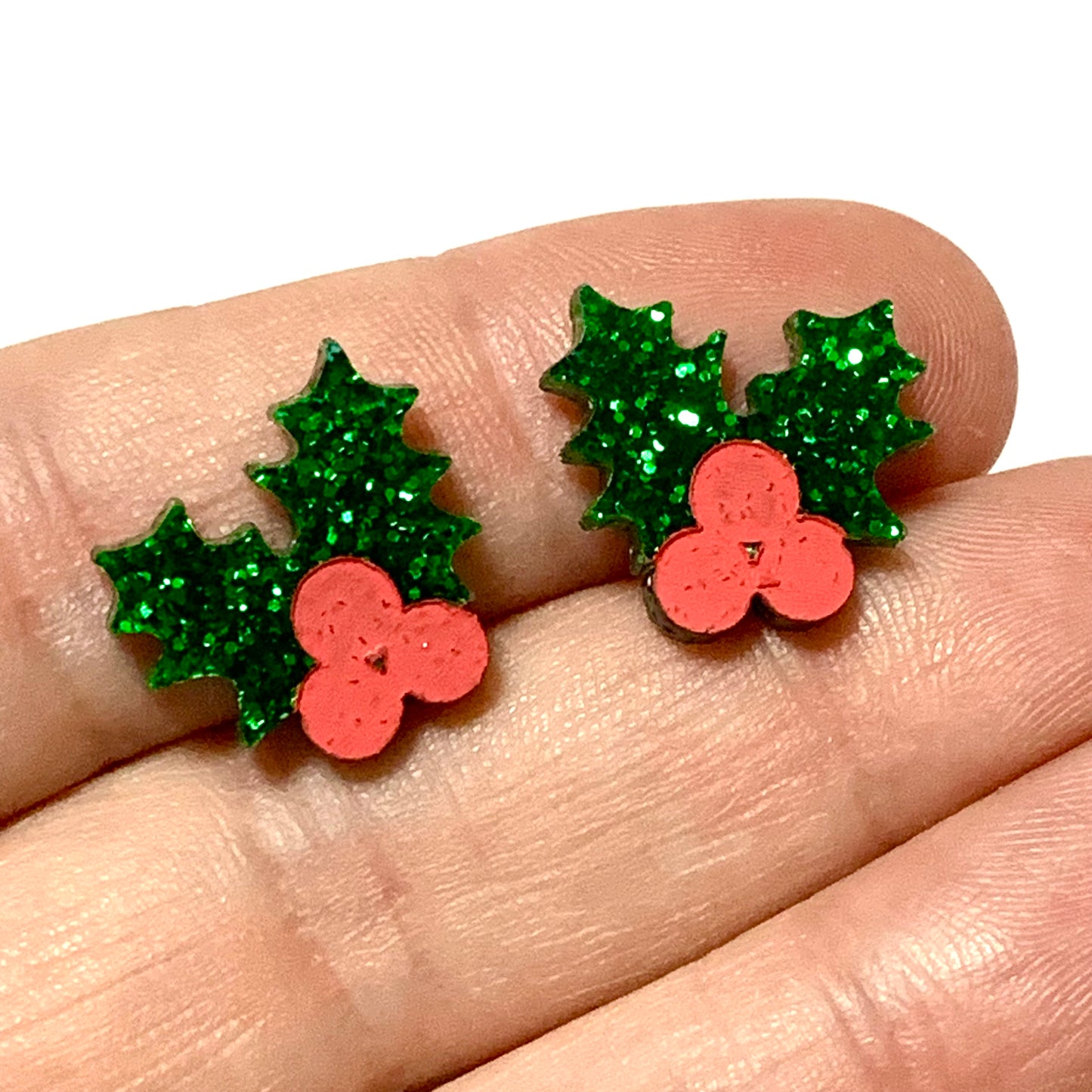 MAKIN' WHOOPEE - “HOLLY” CHRISTMAS STUDS