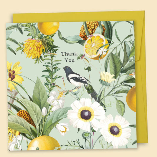 PAPERNEST - Thank You Birds & Lemons Card