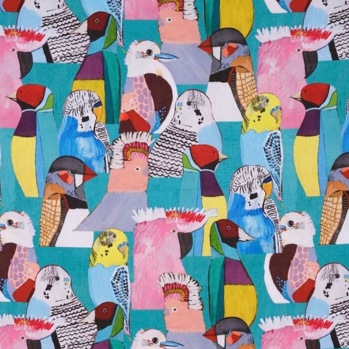 MUMMA WHOOPEE - JUMBO "Birdie Paradise" SCRUNCHIES