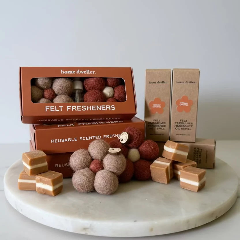 HOME DWELLER - Felt Fresheners - Creamy Caramel