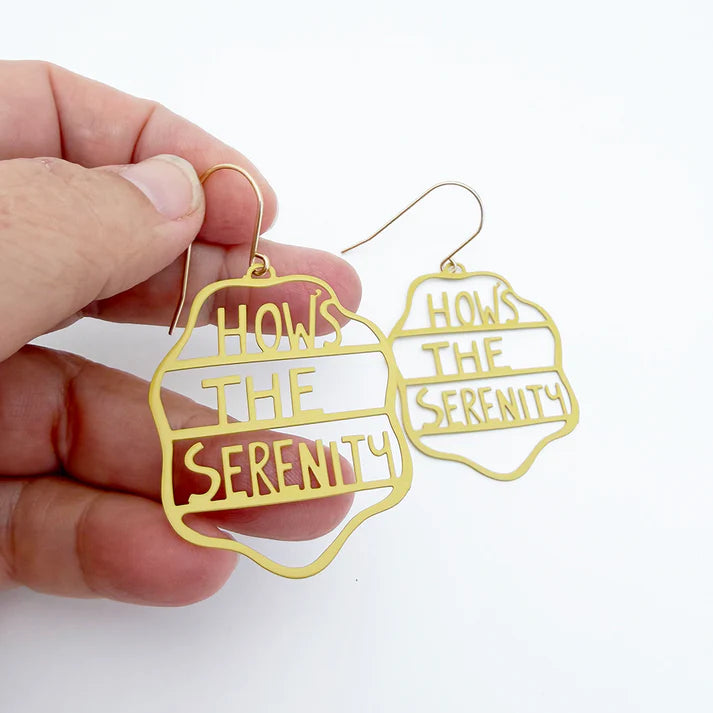 DENZ & CO - "How's The Serenity" earrings in Mustard