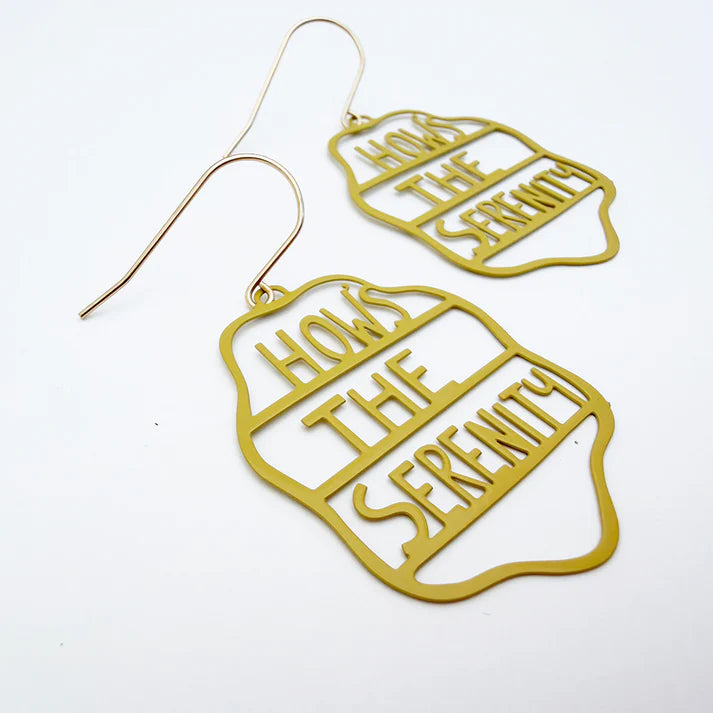 DENZ & CO - "How's The Serenity" earrings in Mustard
