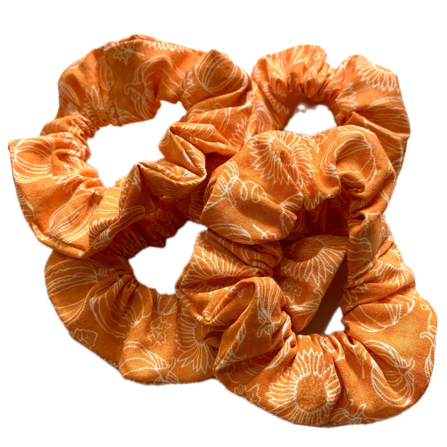 MUMMA WHOOPEE - "Pumpkin Patch" REGULAR HALLOWEEN SCRUNCHIES