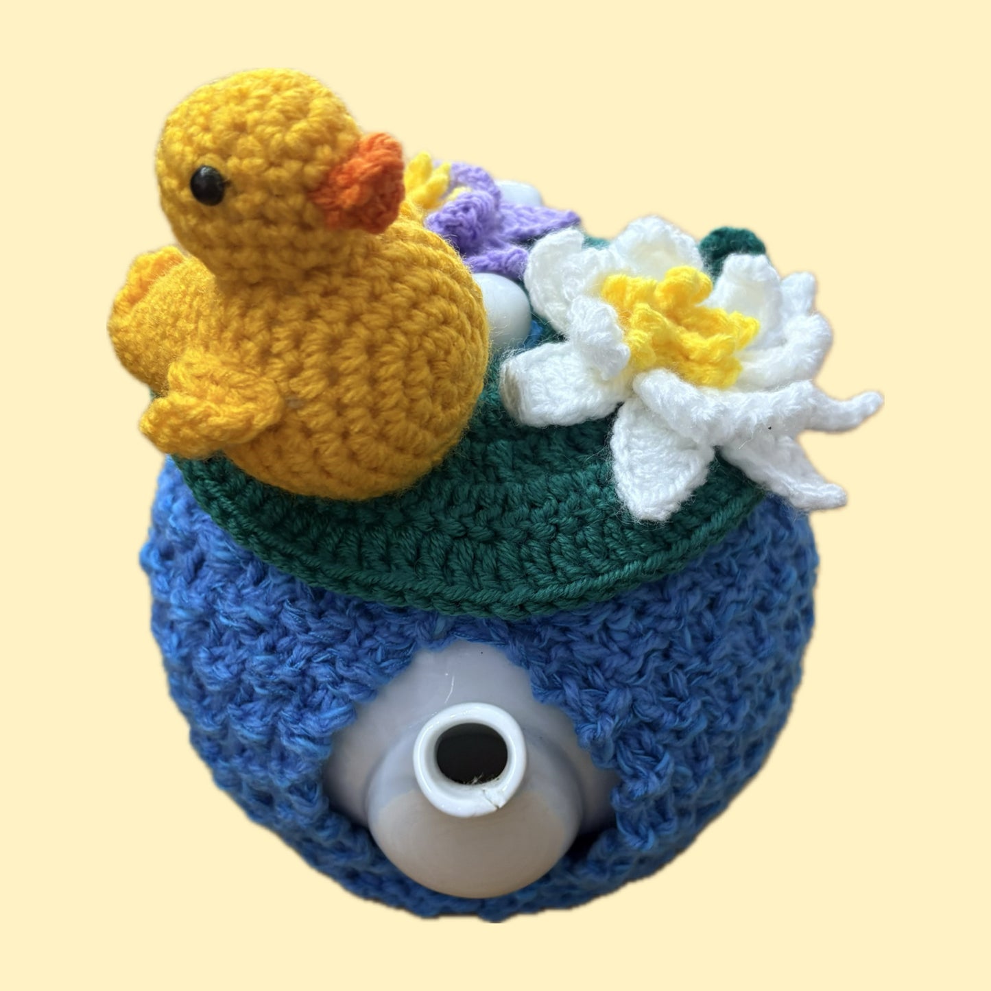 BEAKNITS- CROCHET TEA COSY - Ducky Pond