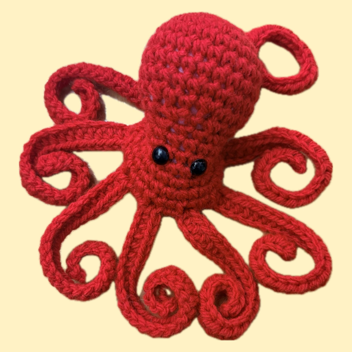 BEAKNITS- CROCHETED OCTOPUS - Red