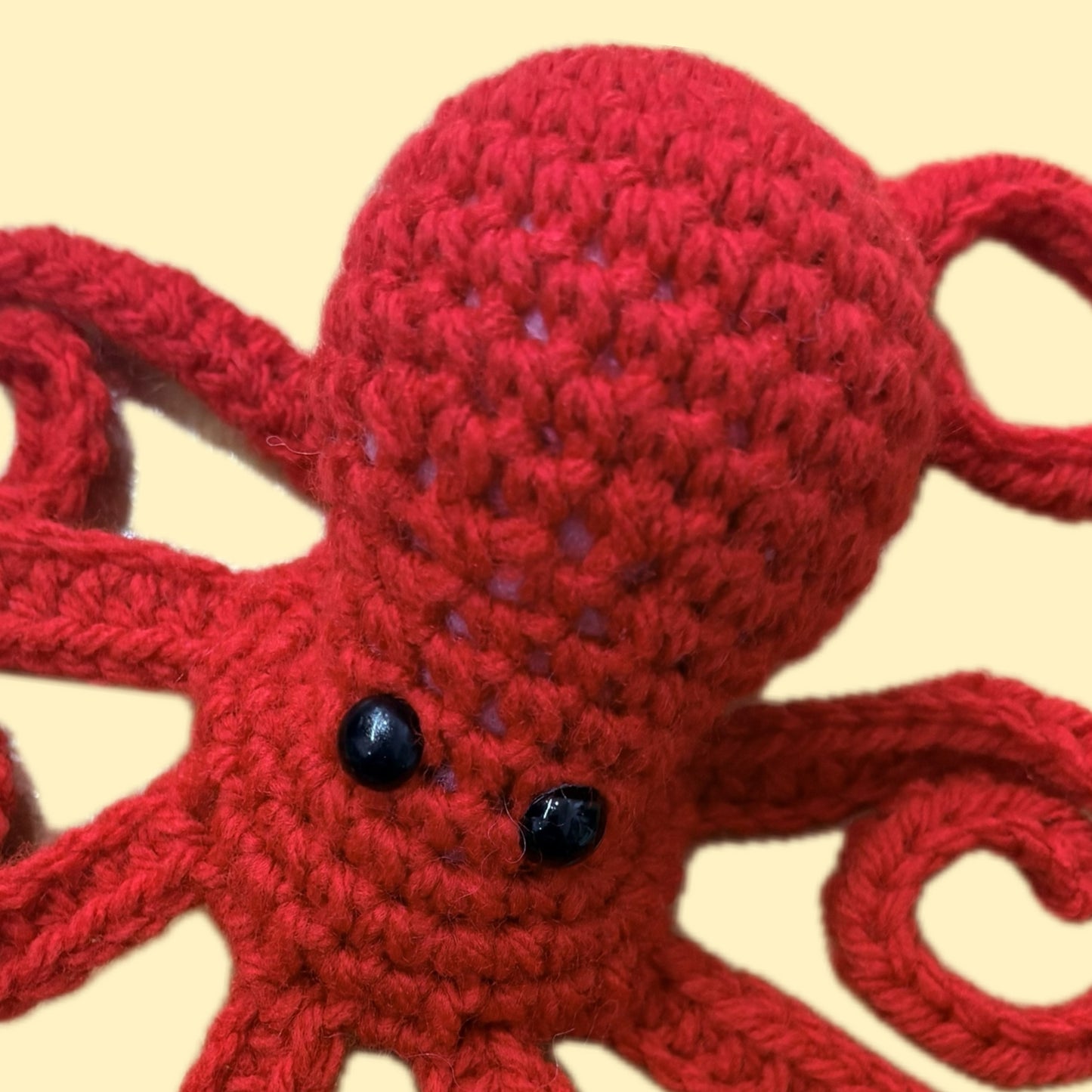 BEAKNITS- CROCHETED OCTOPUS - Red