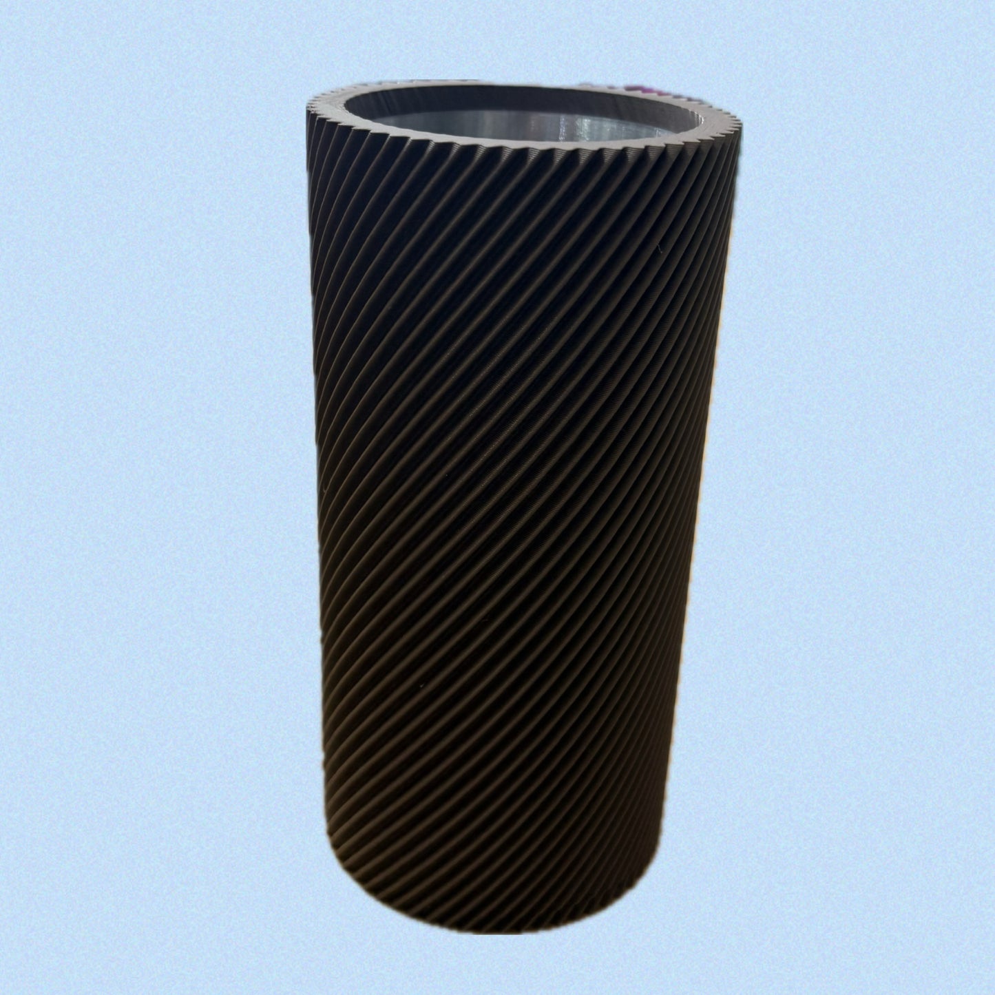 DWAYNSKI.3D - Spiral Vase Chocolate Brown