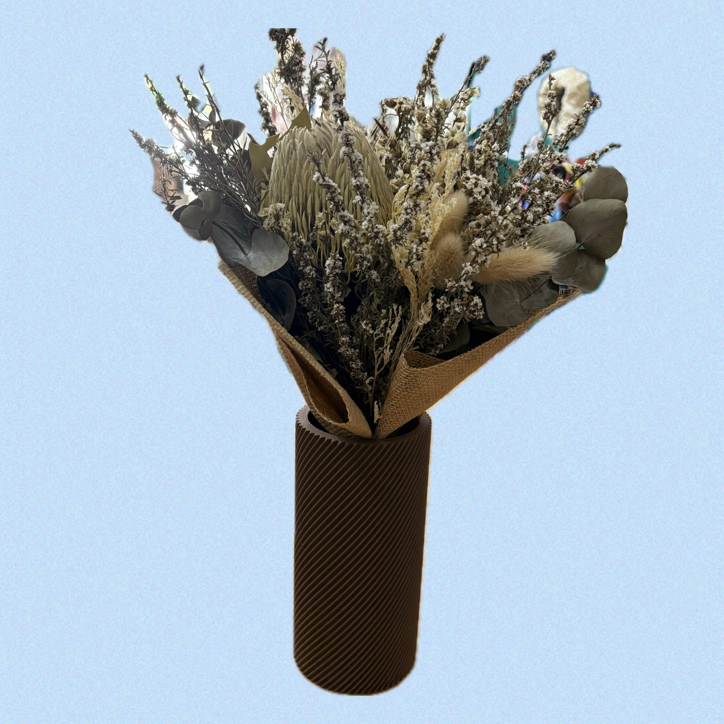 DWAYNSKI.3D - Spiral Vase Chocolate Brown