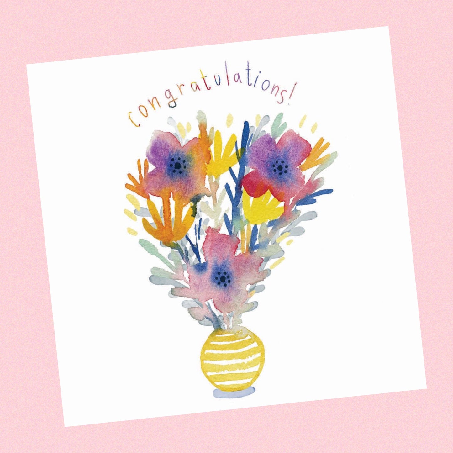 NUOVO - "CONGRATULATIONS BOUQUET" GREETING CARD- By Jess Racklyeft
