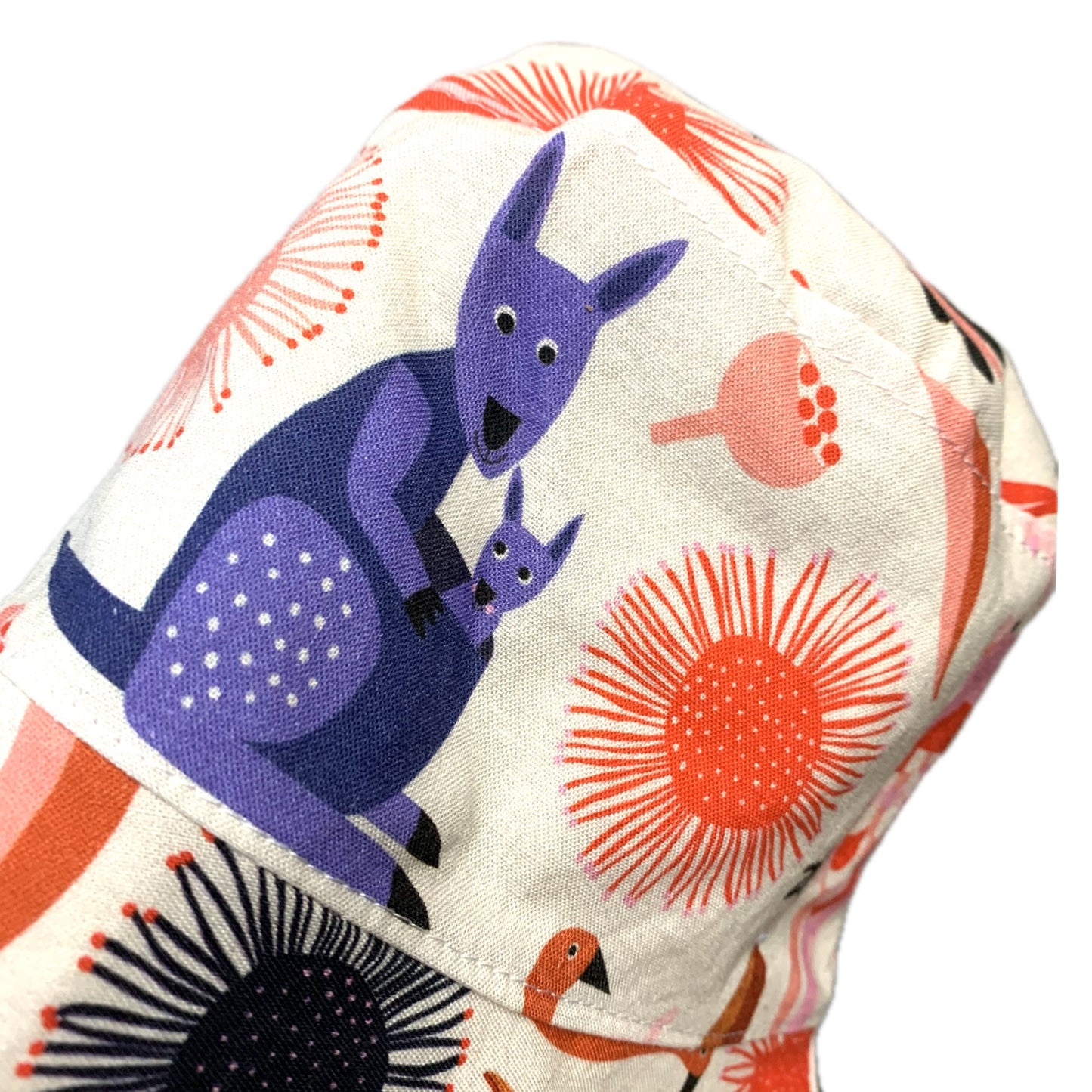 Teacups n Quilts- Australian Animals Fabric Hat- Kids Size Small