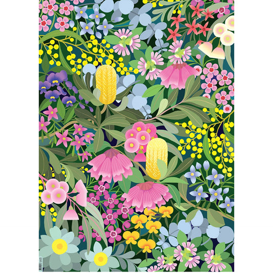 EARTH GREETINGS- Where Flowers Bloom - Folded Gift Wrap